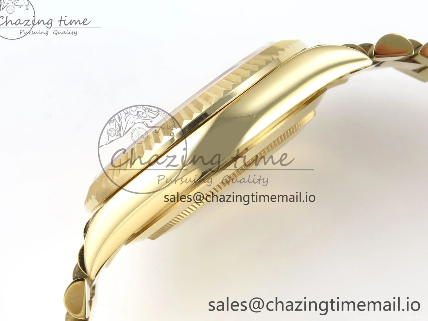 0504 QuickDry Day Date 40 YG 228238 KF 1:1 Best Edition YG Roman Dial on President Bracelet VR3255 (Gain Weight) 839